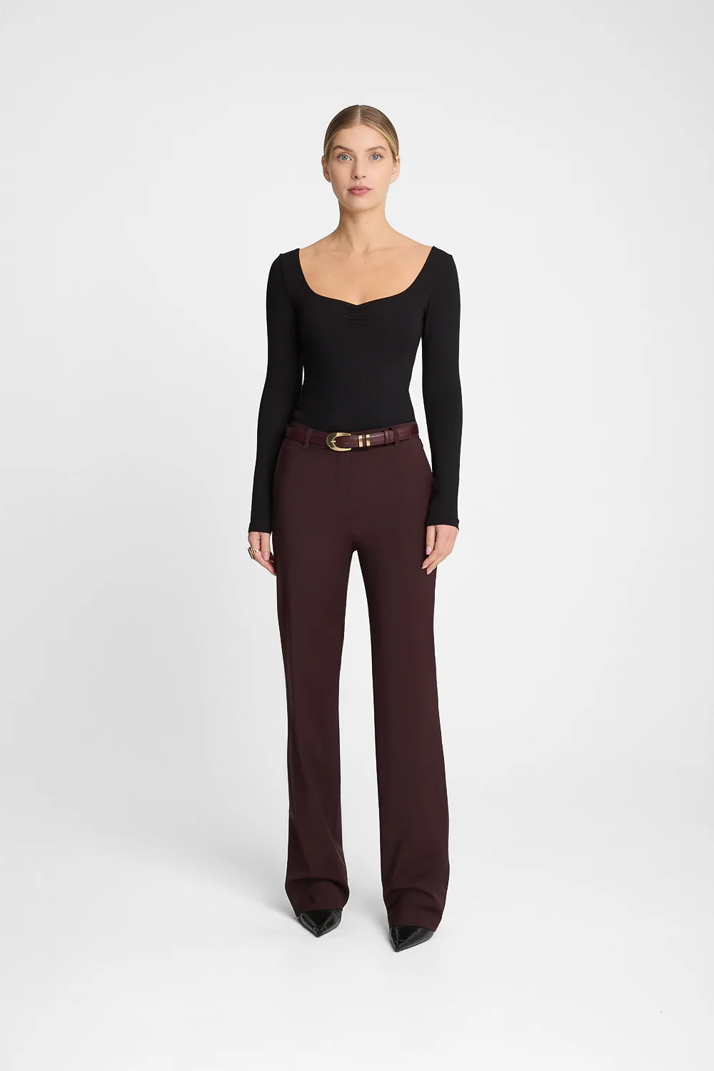 Spodnie Miss Minimal Burgundy - Image 3