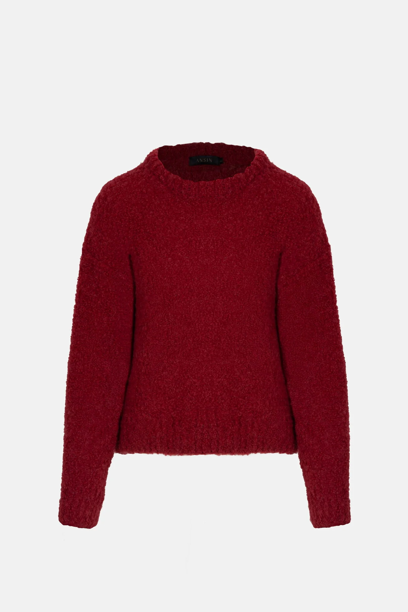Sweter Miss Fluffy Wine Red - Image 2