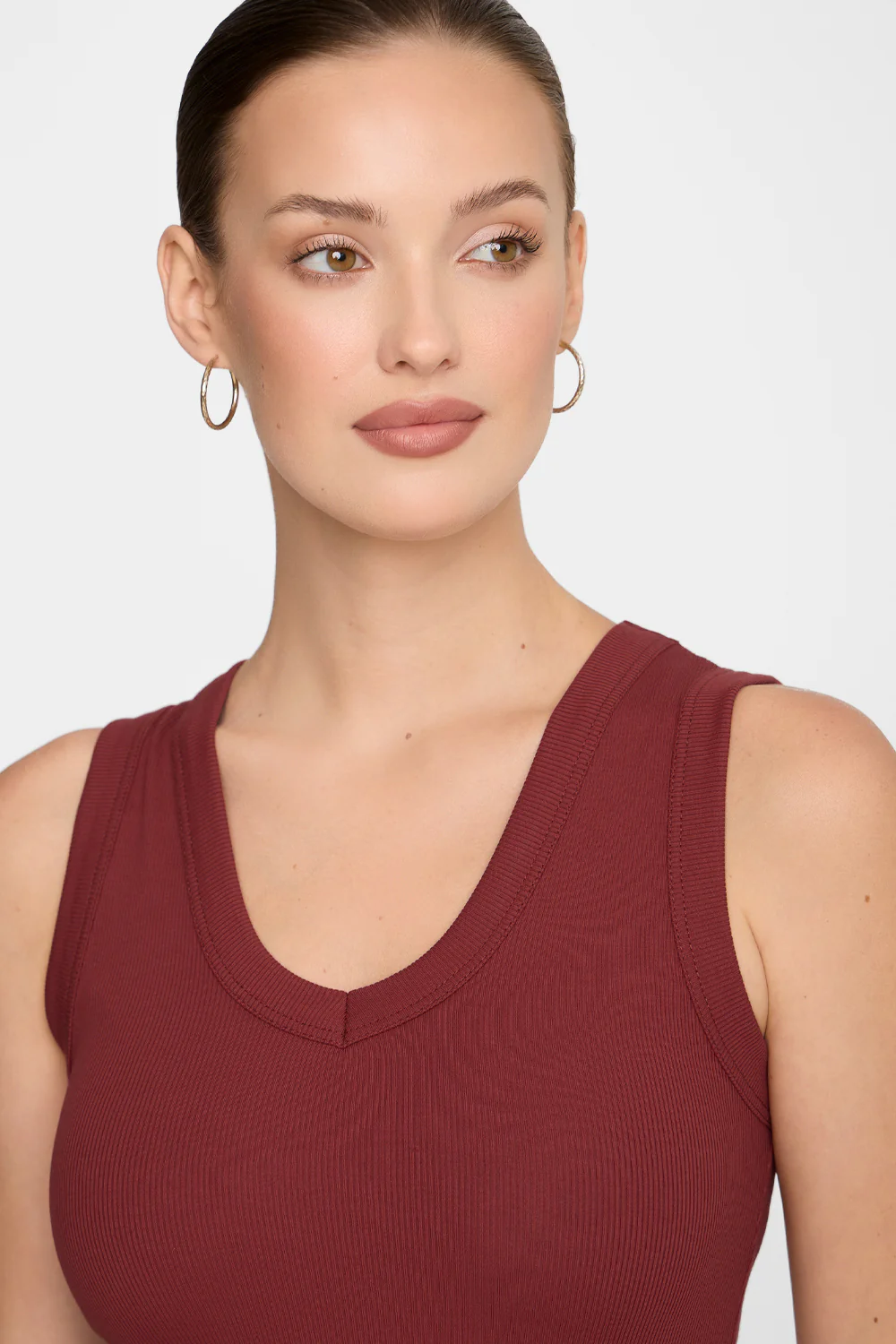 Top Miss Ribby Red Brown - Image 3