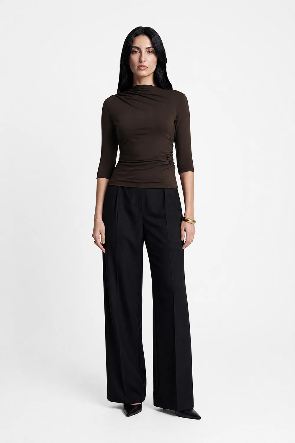 Longsleeve 3/4 Miss Sculptural Dark Chocolate - Image 12