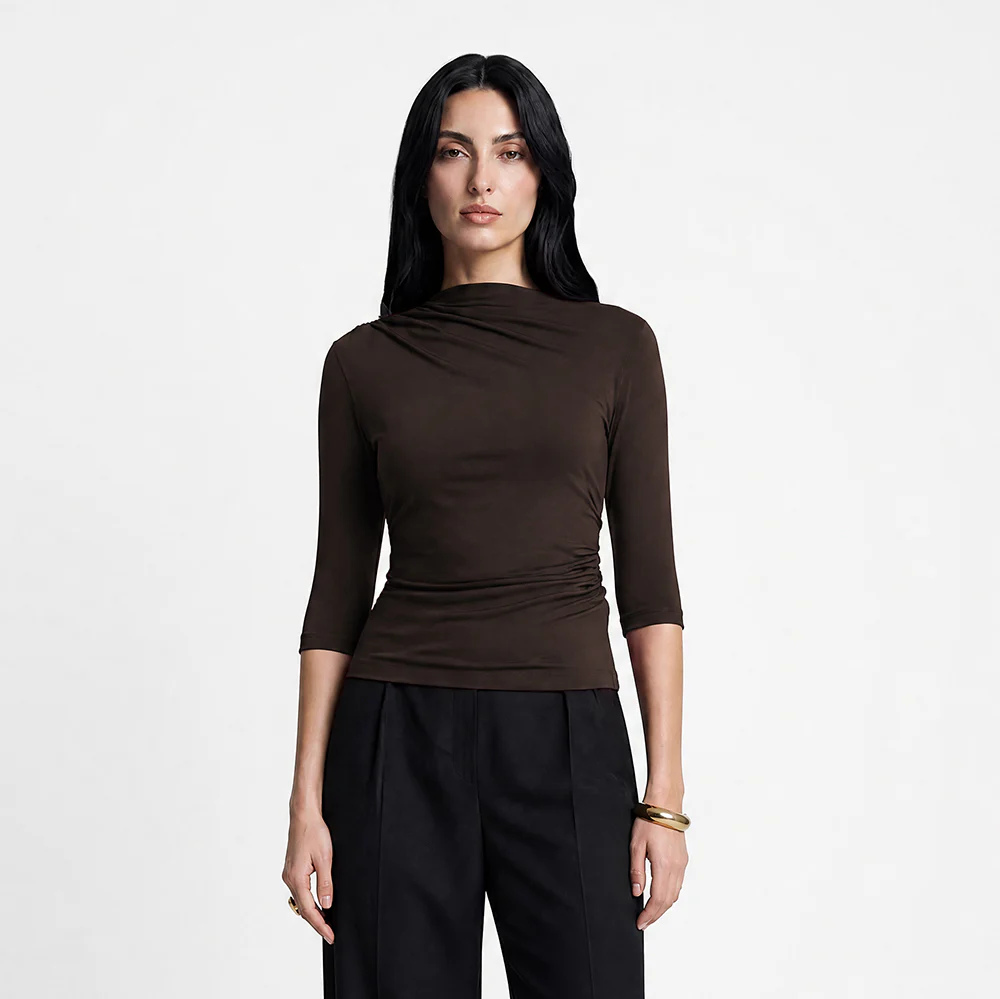 Longsleeve 3/4 Miss Sculptural Dark Chocolate - Image 16