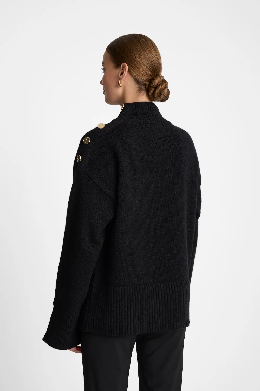 Golf Miss Buttoned Black - Image 6