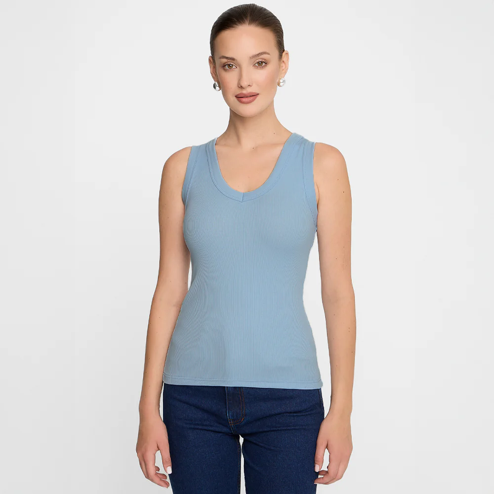 Top Miss Ribby Light Blue - Image 8