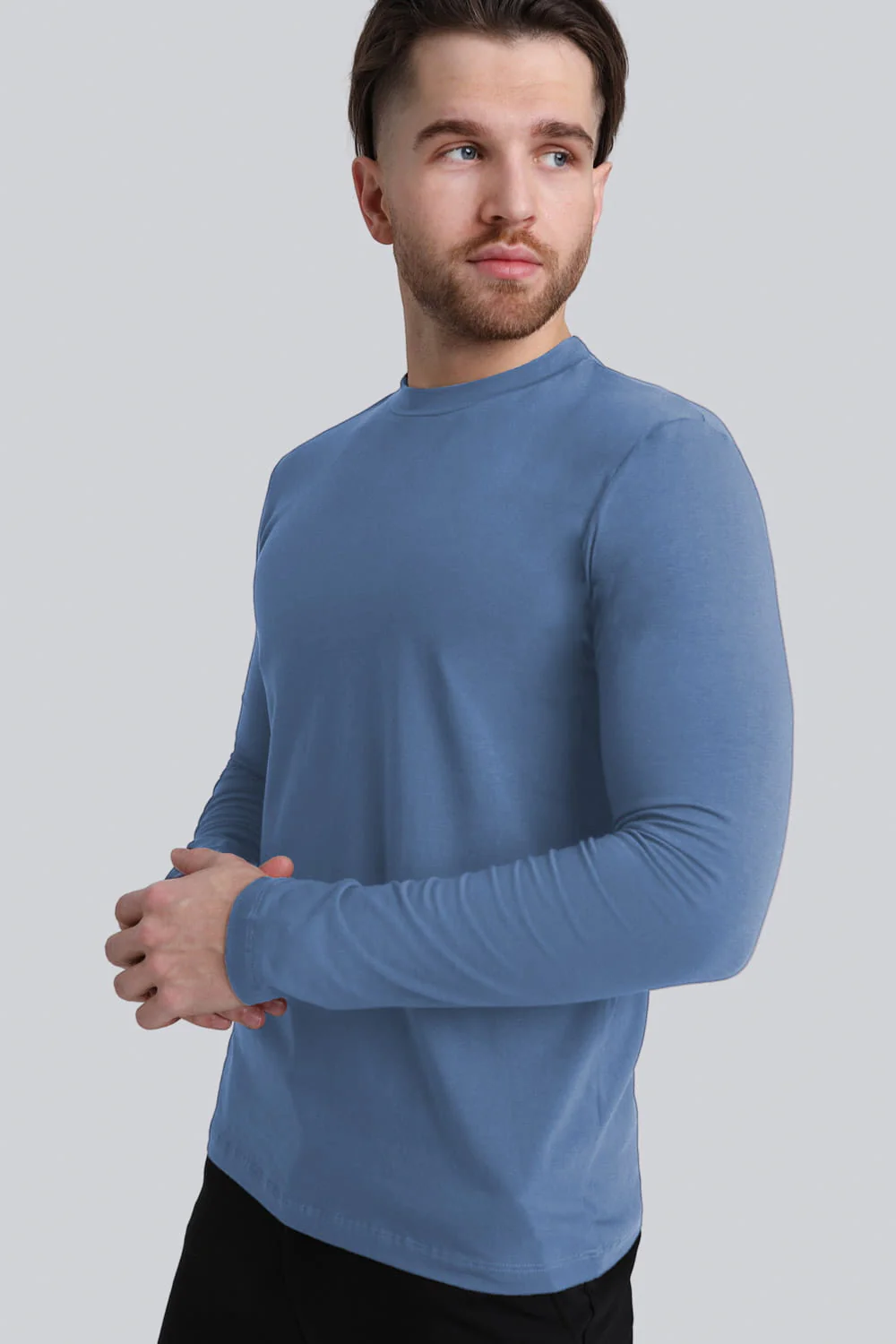 Longsleeve Mr Smooth Silver Blue