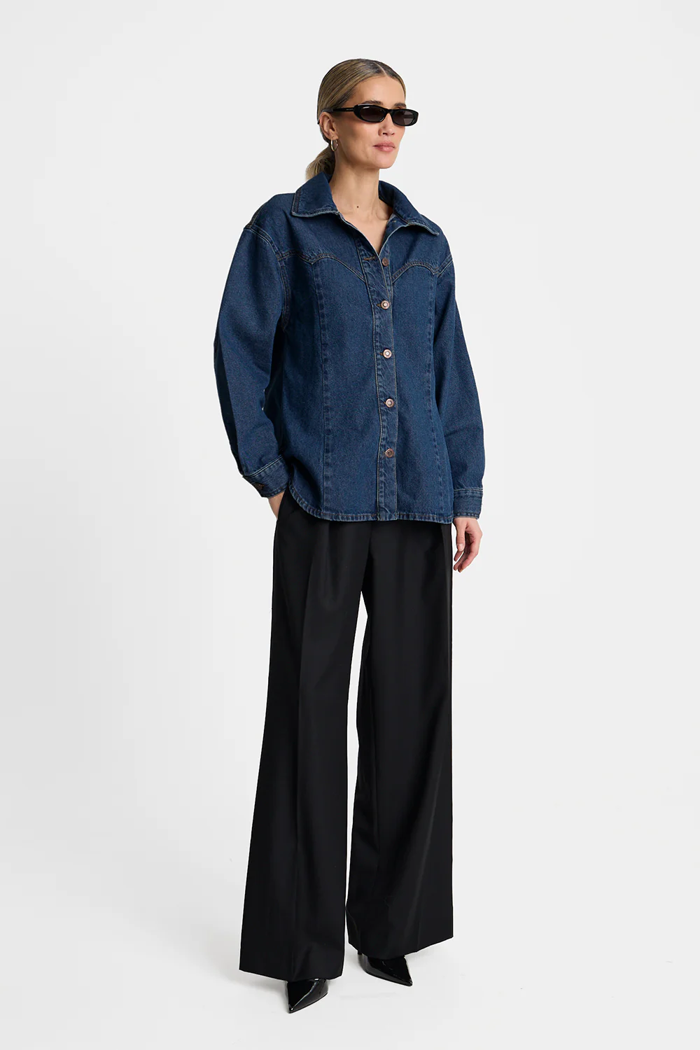 Koszula Miss West Dark Blue - Image 3