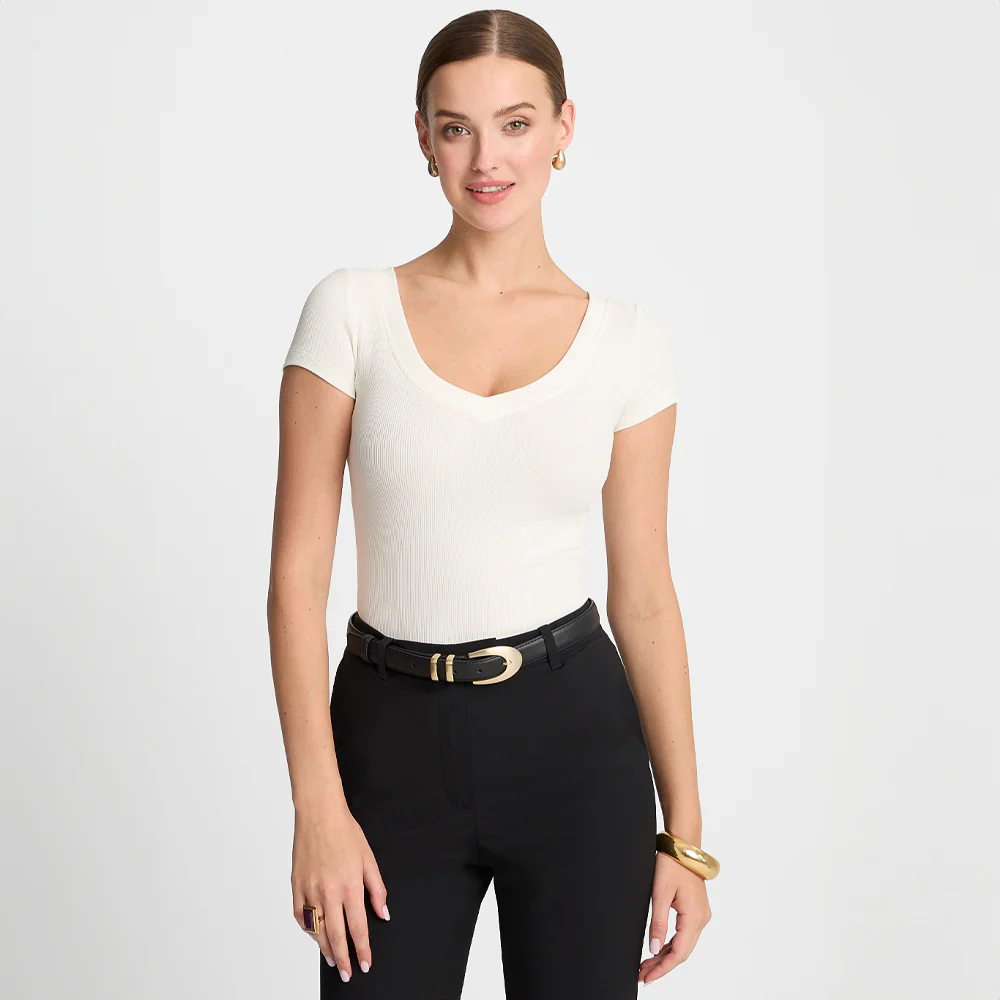T-shirt Miss Womanly Off White - Image 8