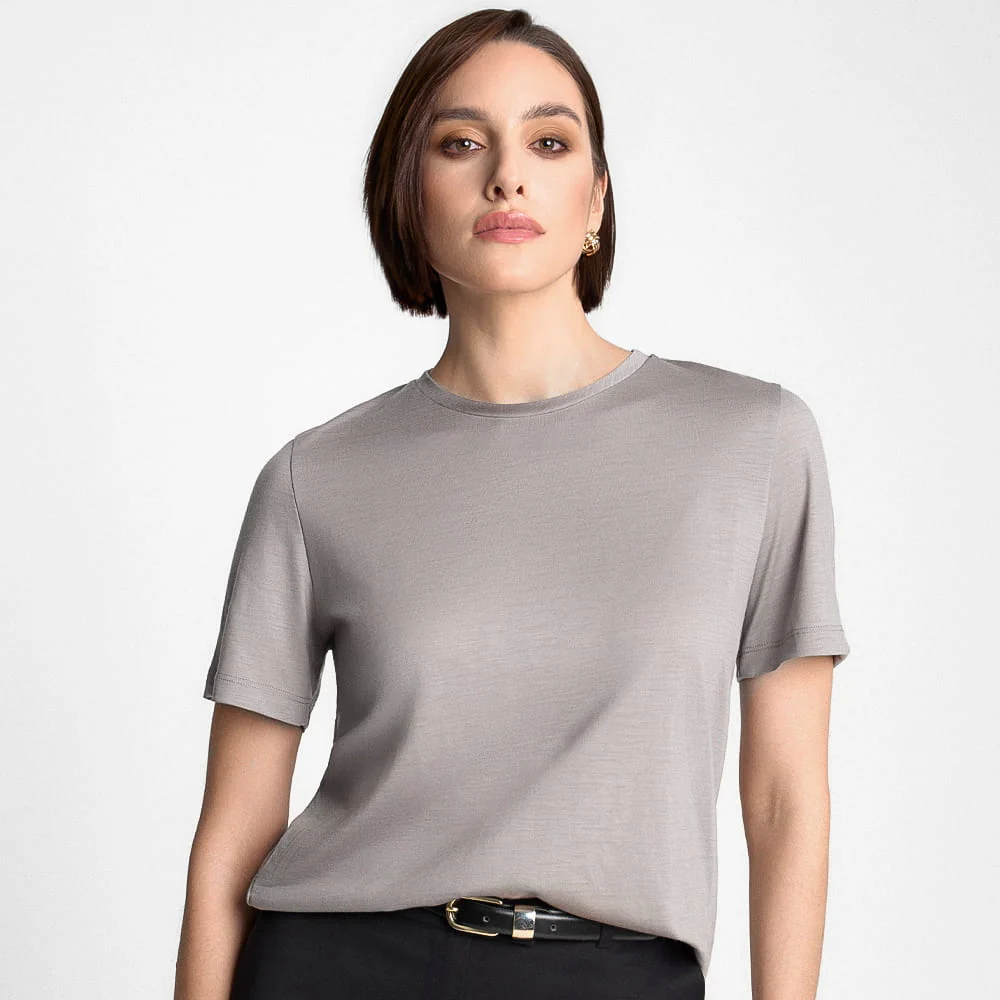 T-shirt Miss Merino Grey - Image 8