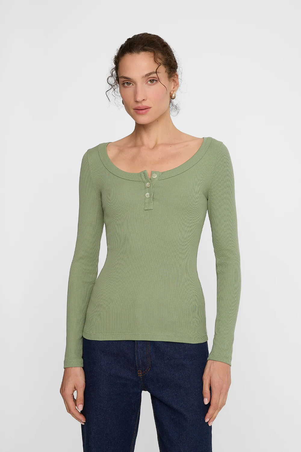 Longsleeve Miss Henley Green - Image 3